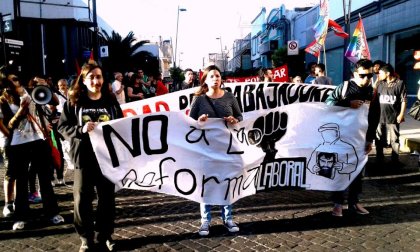 En San Luis también se marchó contra la reforma laboral