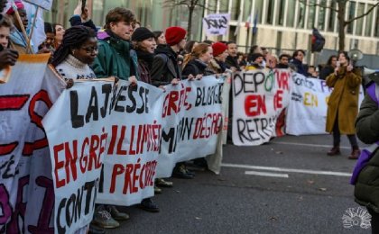 Francia: Las organizaciones juveniles llaman a la movilización del 18 de octubre "¡Apoya la huelga!