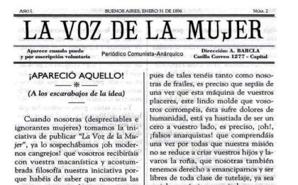 La primera edición de "La voz de la mujer"