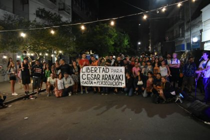 La Plata: los trabajadores de la UEP en lucha piden libertad a César Arakaki