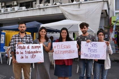 Seis meses sin Johana Ramallo: los trabajadores de la UEP exigen su aparición con vida