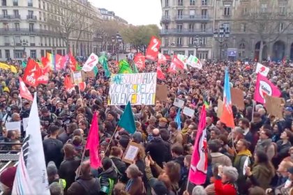 Concentraciones y marchas contra la represión en toda Francia