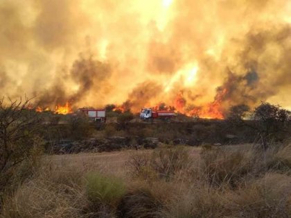 Siete mil héctareas quemadas en Traslasierra