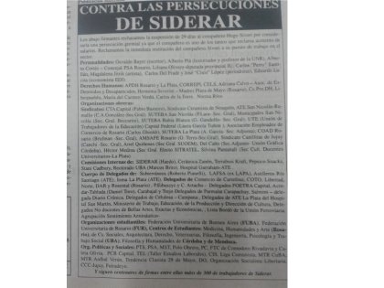 A diez años de mi reincorporación a Siderar