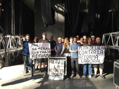 Trabajadores de la Dirección de Música en lucha contra el ajuste 