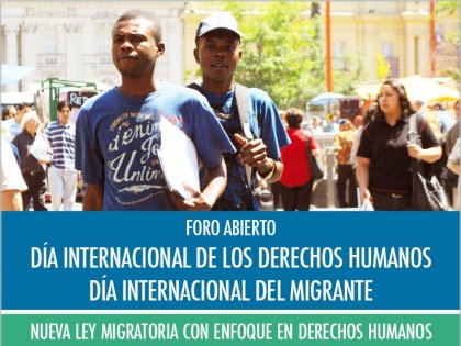 Universidad de Chile invita a foro en el Día Internacional de los derechos humanos y del Migrante