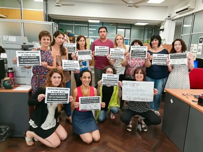 La Plata: la lucha de la UEP sigue sumando apoyo