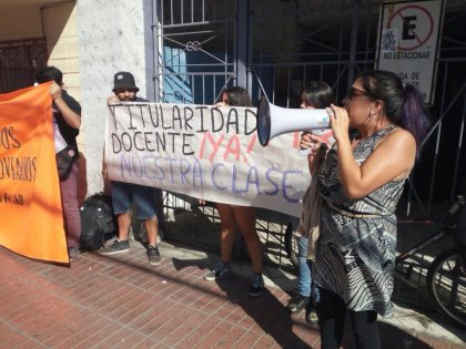 [VIDEO] Presidenta Colegio de Profesores Antofagasta solidariza con los despedidos