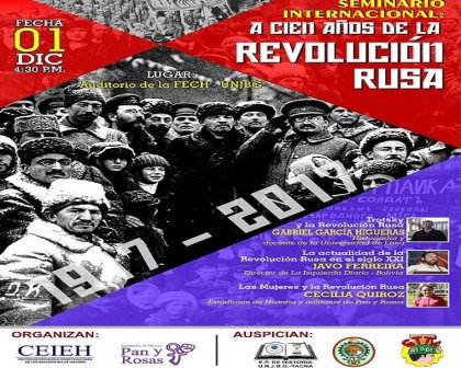 Seminario Internacional en Tacna-Perú: “a 100 años de la revolución rusa”