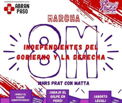 ¿Por qué los trabajadores de la salud deben marchar este 8M con independencia del gobierno ?