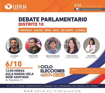 Candidatos a diputados Distrito 10 se preparan para debate en Universidad de Las Américas