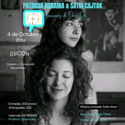 Patricia Robaina y Satia Cajtak en Teatro Ducon