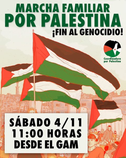 Marcha en solidaridad por Palestina ¡Fin al genocidio! ¡Basta de Apartheid!