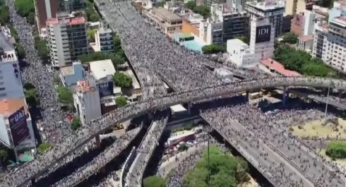 Cruce de Autopista 25 de Mayo y Avenida 9 de Julio | Captura