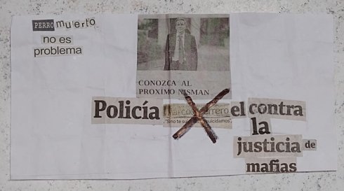 La carta con la amenaza que le dejaron en el buzón a Marcos Herrero