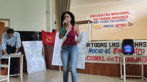 Suhey Ochoa de la juventud trabajadora precarizada, estudiante e integrante de Pan y Rosas