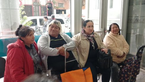 Parte de la delegación que se presentó an La Plata