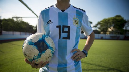 Mariana Larroquette, delantera de la Selección Argentina. (Marcelo Scoppa / Enfoque Rojo)