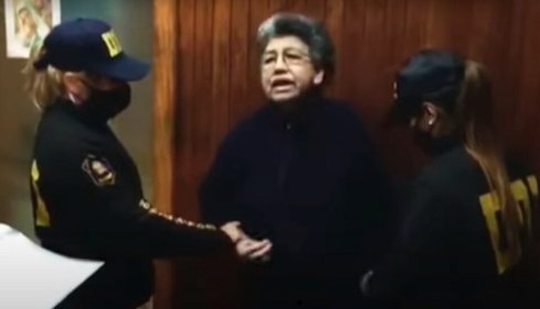 Sor Marina al momento de su detención