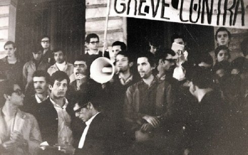 Estudiantes contra el golpe del 64