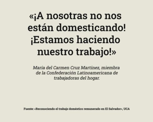 Existe un debate sobre el uso del calificativo “doméstica” para nombrar a las trabajadoras del hogar remuneradas. Algunas instituciones plantean que el término “domésticas” reproduce estigmas sociales y económicos.