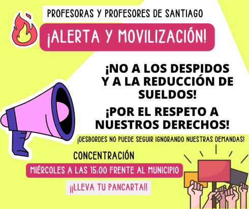 Concentración profesores santiago