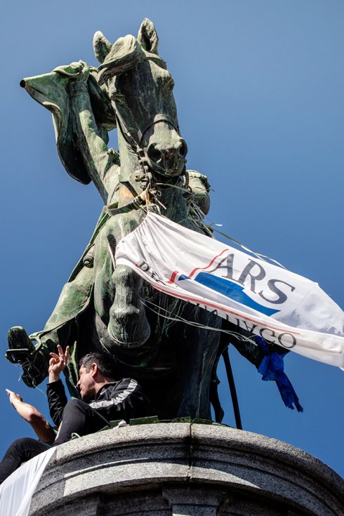 Marcha en defensa del ARS y represión, 22 de agosto 2018