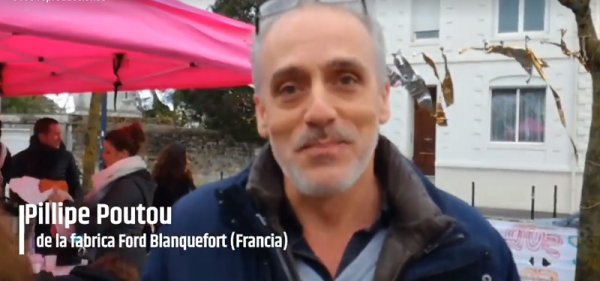 [Video] Francia: Philippe Poutou apoya el reclamo de los obreros de la Ford de Argentina