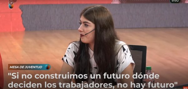 Guadalupe Oliverio: "Los jóvenes tenemos que construir un futuro socialista, un sistema opuesto al que tenemos hoy"