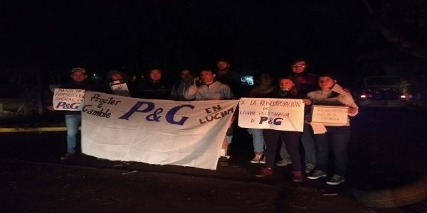 El Parque Industrial de Pilar amaneció agitado por campaña contra despidos en Procter and Gamble