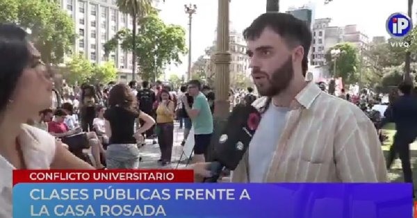 Luca Bonfante desde Plaza de Mayo: “Cada vez hay más estudiantes organizándose”