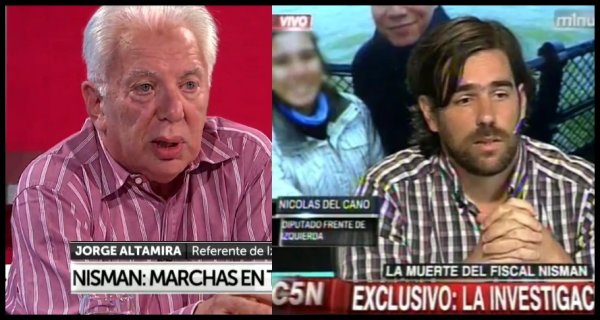 Intervenciones del FIT en la TV por el caso Nisman