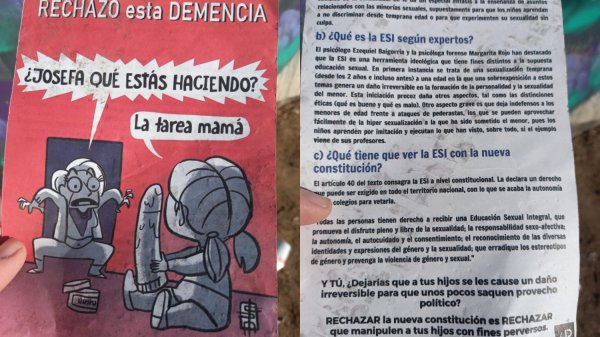 La nefasta propaganda electoral por parte de votantes del rechazo en torno a la educación sexual