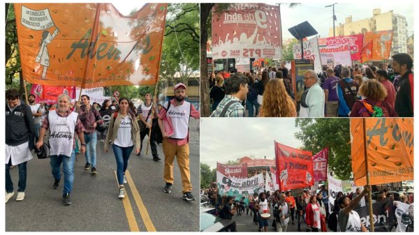 Paro y marcha educativa por mayor presupuesto educativo y mejora salarial