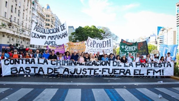 Se marchó a Plaza de Mayo contra la criminalización y la represión de la protesta social