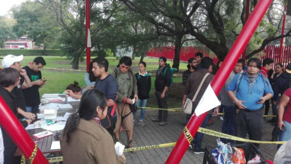 Brigadistas reunidos en UAM Azcapotzalco comienzan jornada de apoyo