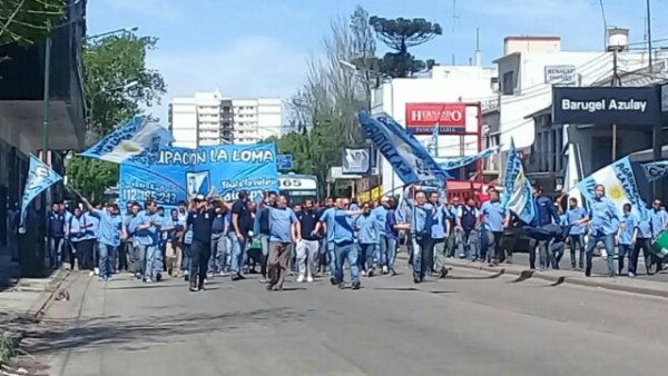 Choferes de Expreso Lomas se manifestaron en Banfield