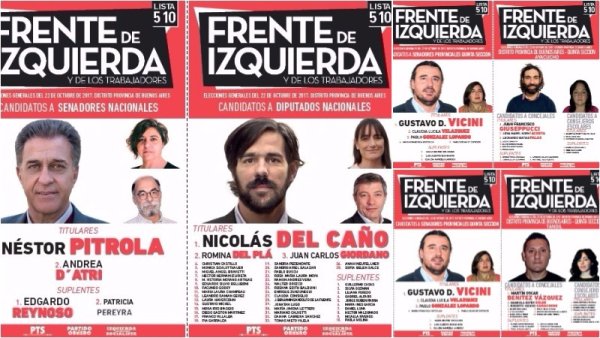 Legislativas 2017: conocé a los candidatos que acompañan a Nicolás del Caño en la quinta sección