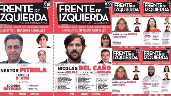 Legislativas 2017: conocé los candidatos que acompañan a Nicolás del Caño en la séptima sección