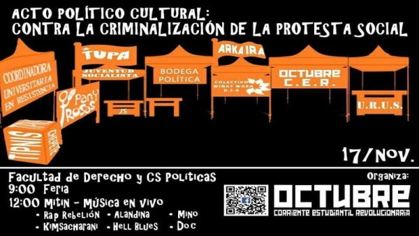 #17N Jornada contra la criminalización de la protesta