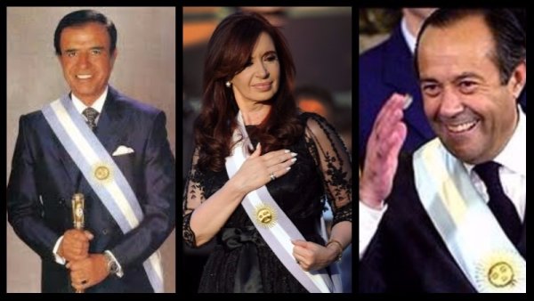 Postales del pasado: hoy juran Cristina Fernández, Carlos Menem y Adolfo Rodríguez Saá 