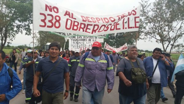 Jujuy: importante movilización contra despidos en el Ingenio La Esperanza