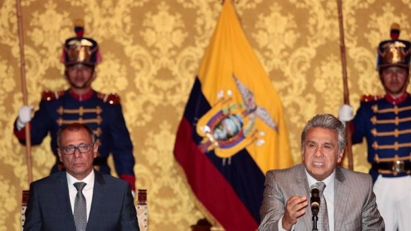 Autorizan juicio político de censura contra el vicepresidente ecuatoriano