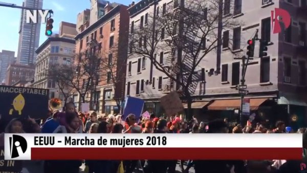 [Video] A un año de Gobierno de Trump, miles se manifestaron en la Marcha de las Mujeres