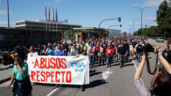 Trabajadores de PSA-Vigo a sus compañeros de Opel en Zaragoza: "No vamos a quitarles el pan de la boca"