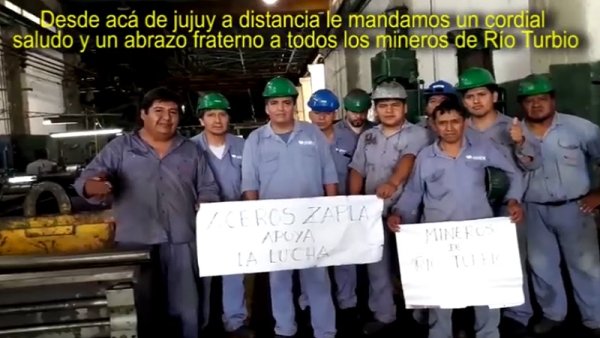 Jujuy: trabajadores de Zapla se solidarizan con los mineros de Río Turbio