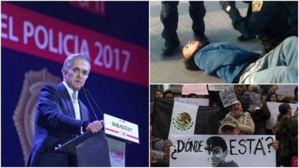 Mancera y el repudio popular ante la desaparición forzada de Marco Antonio