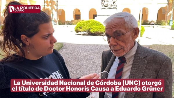 [Video] Eduardo Grüner recibió el título Doctor Honoris Causa de la UNC