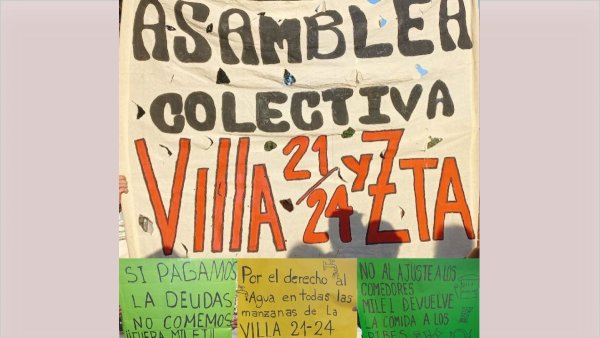 La asamblea de la Villa 21-24 y Zavaleta fue parte de las movilizaciones contra la Ley Ómnibus