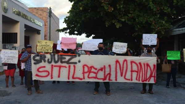 Represión en Yucatán en el día internacional del agua 